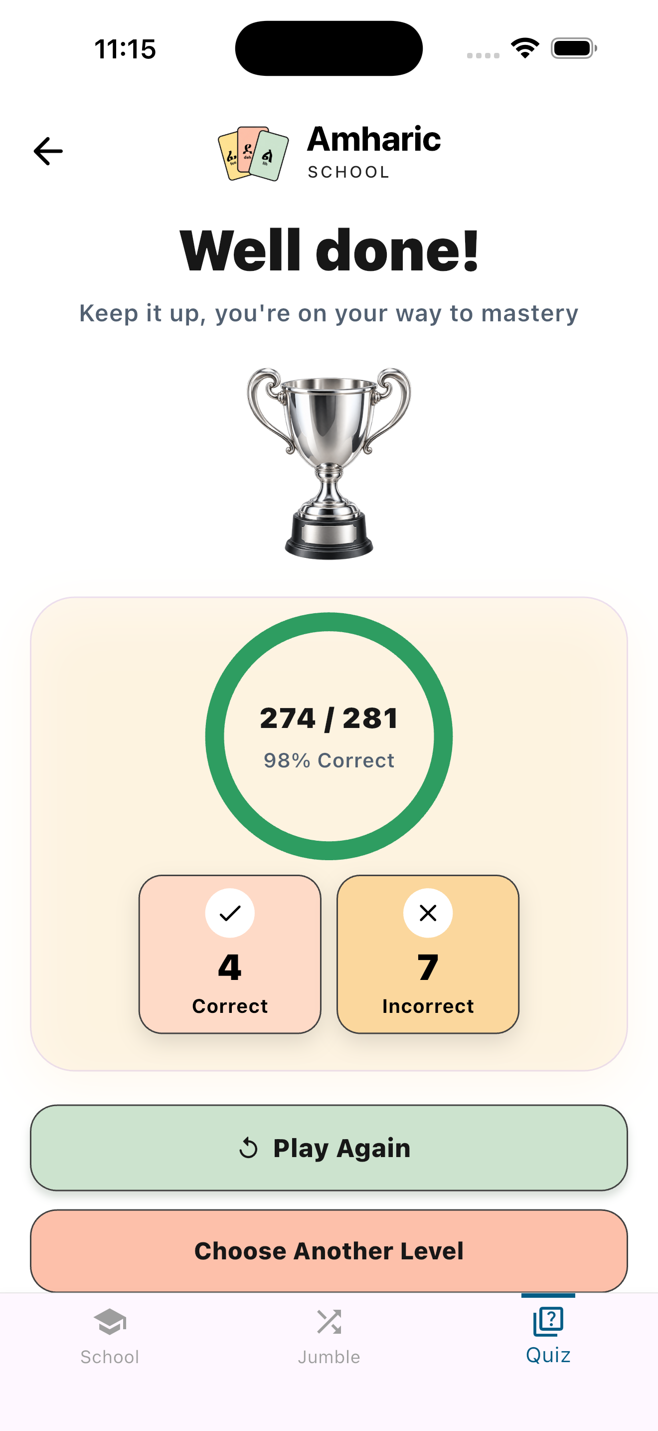 Flashcards review